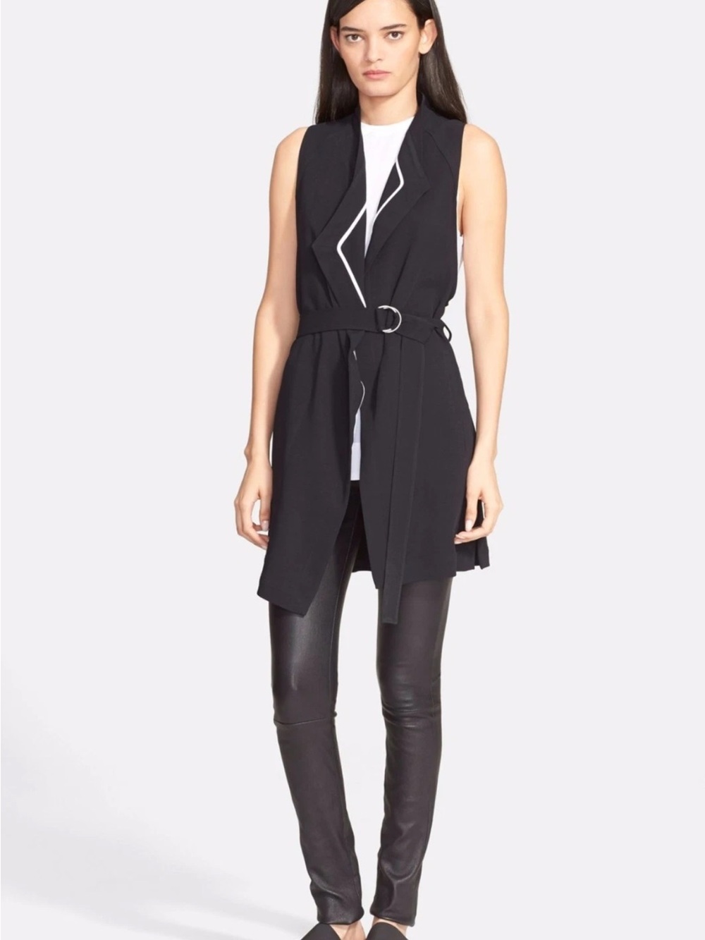 Helmut Lang Torsion Black Vest